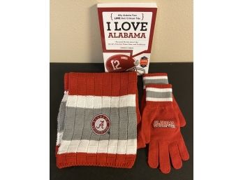 Alabama Scarf, Gloves, & Book