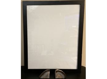 Large Picture Frame With Stone Book Ends