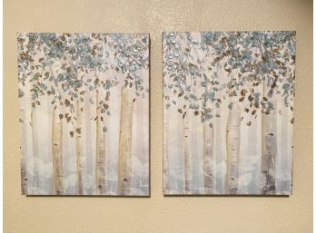 Lot Of 2 Home Decor Canvas Paintings