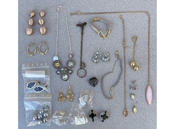 Assorted Jewelry Collection Including Rhinestones, Beads, Wiring, & More