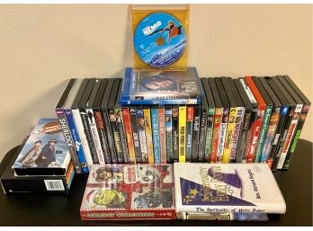 Assorted Collection Of DVD, VHS, & Blu-ray Movies
