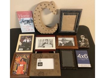 Collection Of Home Decor And Assorted Picture Frames