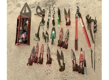 Large Collection Of Garden Hand Tools