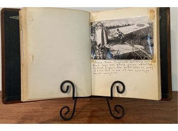Amazing Historic Handmade First Account Pictorial Scrapbook Of World War II