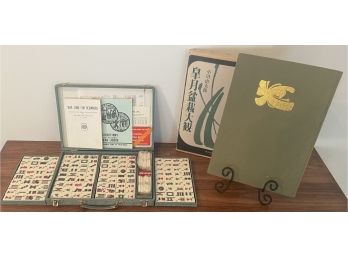 Vintage Complete Mah-jongg Set In Case With Instructions