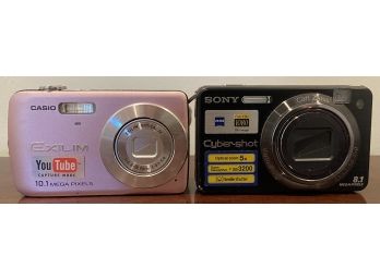 Sony Cyber-shot DCS-W150 & Casio Exilim Cameras