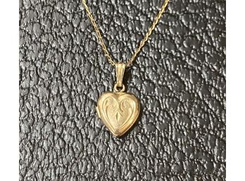B.A.B Overlay Gold Necklace With Heart Locket