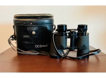 Pair Of Vintage Bushnell Tower Binoculars With Case