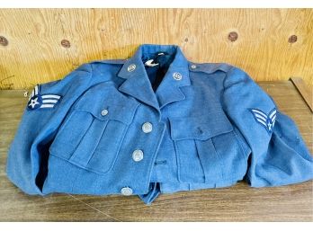 Vintage Air Force Blues Wool Button Ups With Pants