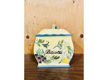 Vintage Nonni's Biscotti Cookie Jar