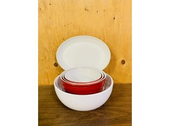 Set Of Mixing Bowls With Serving Platter