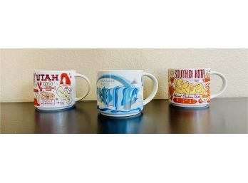 Trio Of Starbucks You Are Here Mug Collection 3 Of 9