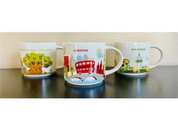 Trio Of Starbucks You Are Here Mug Including London Collection 5 Of 9