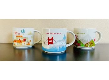 Trio Of Starbucks You Are Here Mug Collection Including San Fransisco  6 Of 9