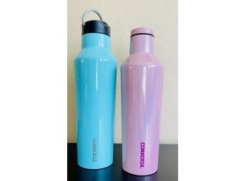 Duo Of Corckcicle Portable Bottles