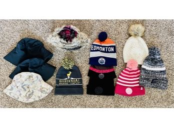 Assorted Lot Of Head Wear Including A Vintage Coach Bucket Hat