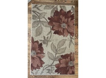 Small Floral Entry Way Rug