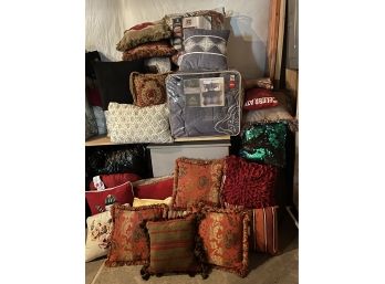 HUGE Variety Of Decorative Pillows, Comforters And More