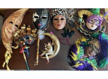 Mardi Gras And Masquerade Masks And Decor