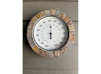 Stone Frame Outdoor Thermometer