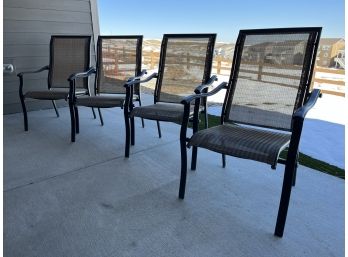 Set Of Four Outdoor Patio Chairs