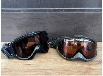 Pair Of Knowledge OTG And Smith Turbo CAM Snow Goggles