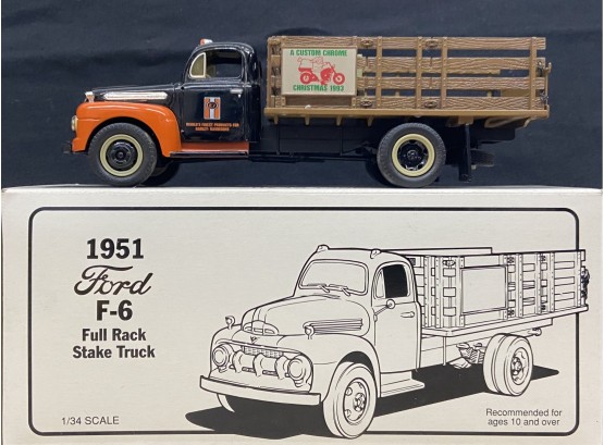 1951 Ford F-6 Full Rack Stake Truck With Original Box