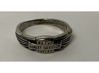 925 Harley Davidson Size 11 Ring