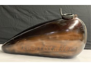 BROWN AND COPPER SIGNED 'NIGHT STALKER' RIGHT SIDE GAS TANK