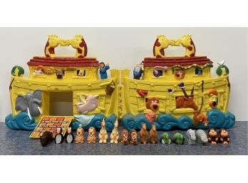Vintage Noah's Ark Toy Set  With Accessories