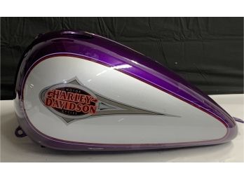 Harley Davidson Unmarked Purple & Silver Fuel Tank