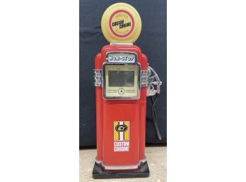 Custom Chrome Gas Pump Digital Clock