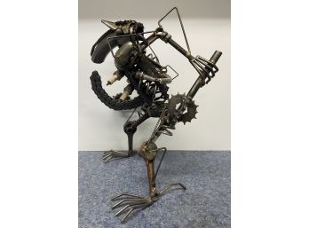 Bespoke Mechanical Creature Forged From Scrap 15' H