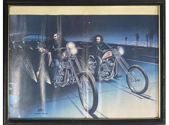 Easy Rider Poster In Frame By David Mann