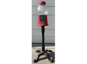 38 Inch Candy Dispenser With Glass Dome (as Is)