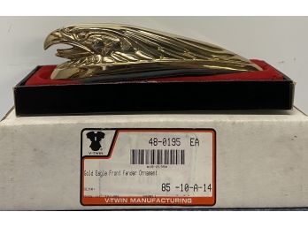 Gold Eagle Front Fender Ornament With Original Box