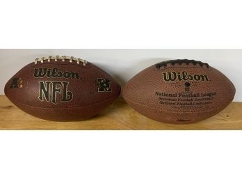 (2) Wilson NFL Footballs
