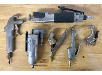 Assorted Air Tools & Nozzles Including High Speed Air Body Saw