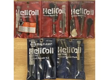 (5) Helicoil Thread Repair Kits