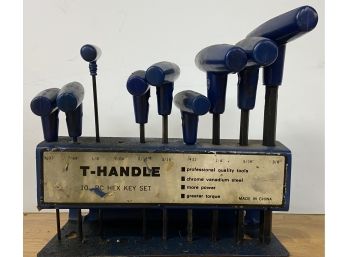 Assorted T Handle Hex Key Set With Stand