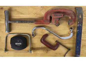 Assorted Tools Including Pipe Cutter