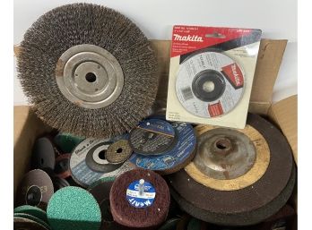 Miscellaneous Collection Of Grinding Pads And Wheels