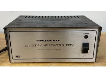 Micronta 12v 8Amp Power Supply With Cables (as Is)