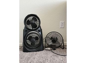 Pair Of Small Black Fans
