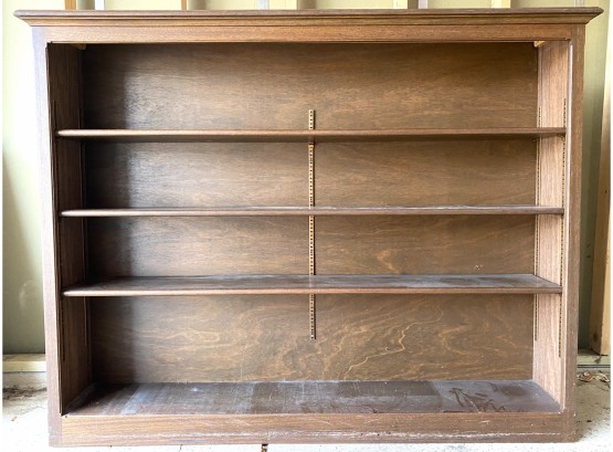 Large Heavy Oak Bookshelf With Adjustable Shelving (1 Of 2)