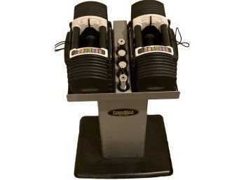 Awesome Powerblock World's Best Dumbbell Set With A Variety Of Weight Options! Perfect For Small Spaces!
