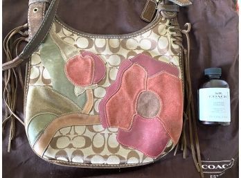 Gorgeous Like New Coach Bag With Coach Leather Cleaner And Original Dust Bag