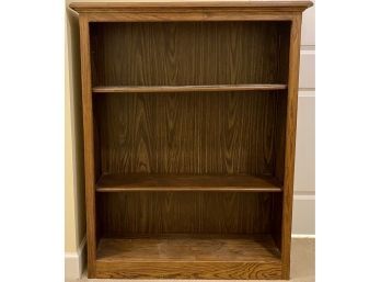 Great Solid Wood Oak Bookshelf With Adjustable Shelving