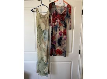 Pair Of Two Ladies Designer Dresses Including Laundry By Shelli Segal Maxi