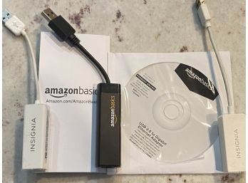 Amazon Basics USB 3.0 To Gigabit Ethernet Adapter With Extras